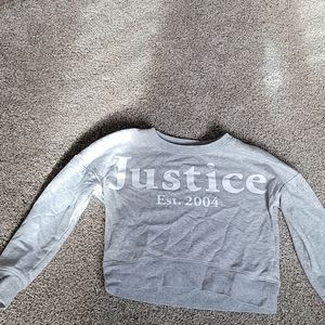 Justice crop sweater- girls